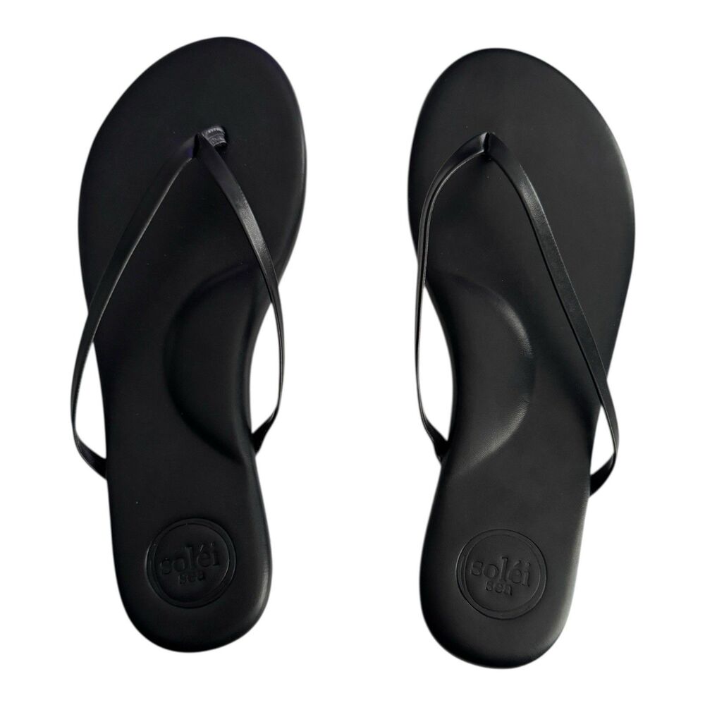 Free People Black Minimal Thong Flip Flops - Picture 3 of 9